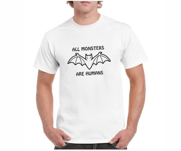 

Футболка Imbur ALL MONSTERS ARE HUMANS белая M
