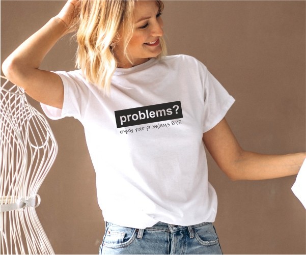 

Футболка Imbur PROBLEMS белая L