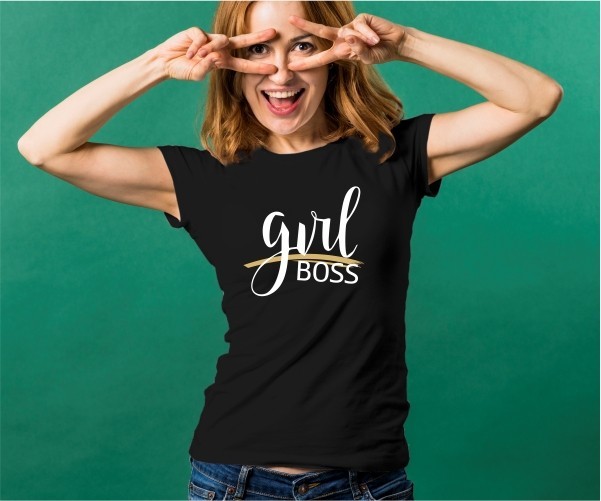 

Футболка Imbur GIRL BOSS черная XXL