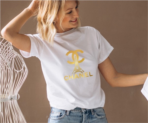 

Футболка Imbur COCO CHANEL белая M