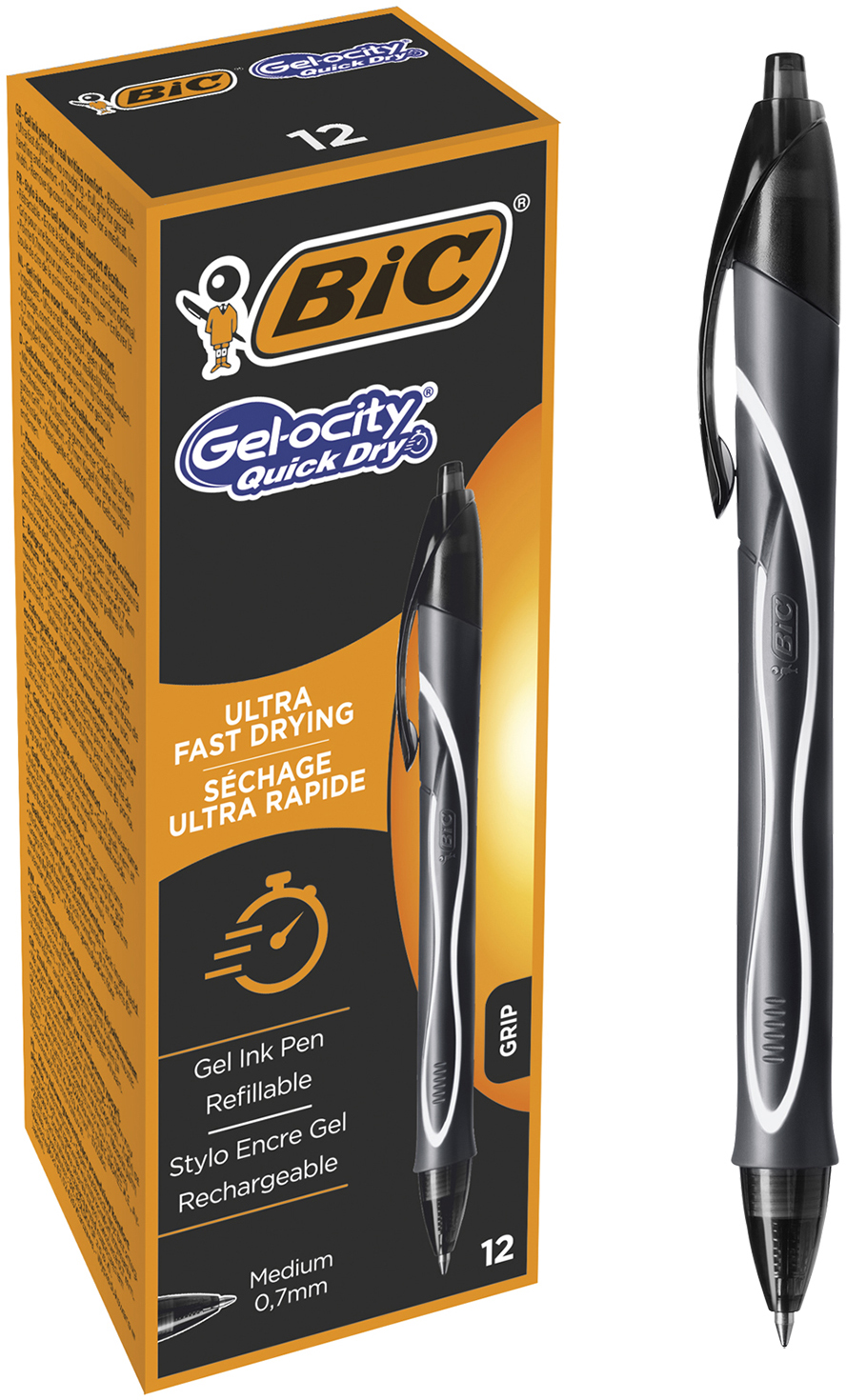 

Набор гелевых ручек BIC Gelocity Quick Dry Черный 0.7 мм 12 шт (3086123494664)