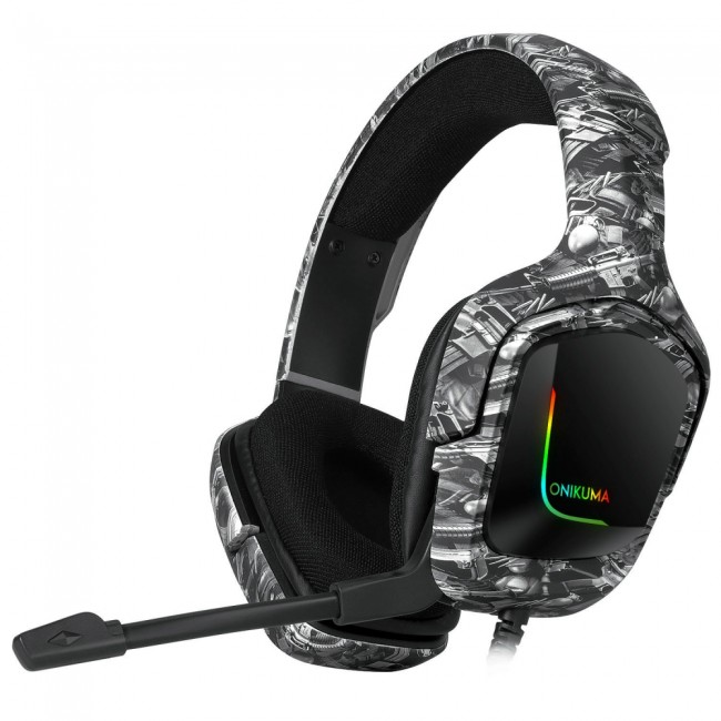 

Накладные игровые наушники для компьютера с микрофоном Onikuma K20 гарнитура Camouflage Grey