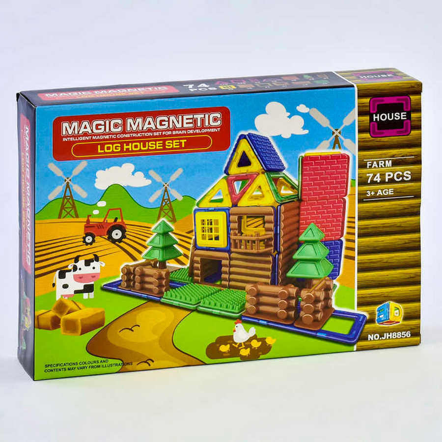 

Конструктор магнитный Magic Magnetic Ферма 74 детали A-Toys (JH8856)