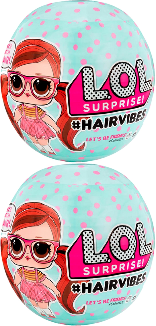 

Игровой комплект сюрпризов L.O.L Surprise! S6 W1 Hairvibes Модные Прически - 2 шарика с куклами (в ассортименте) (564744-А)