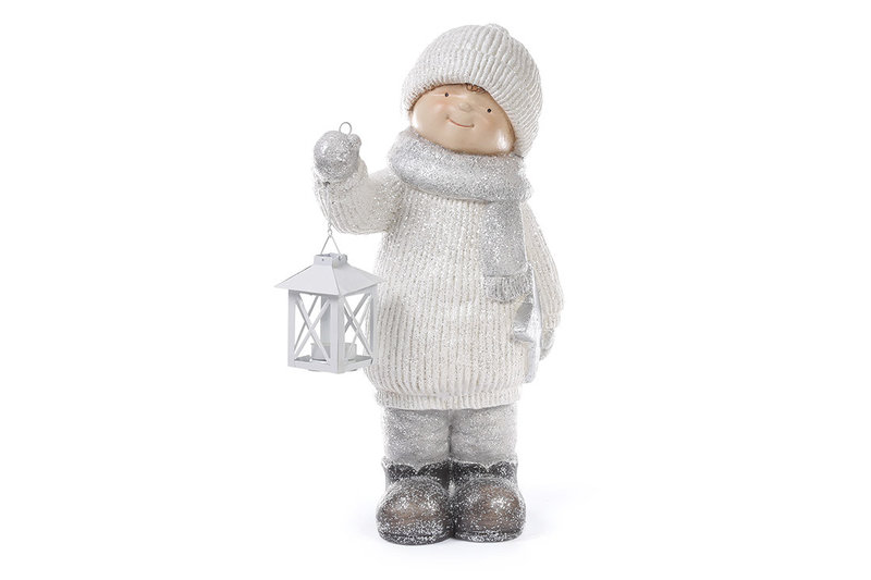 

Новогодняя фигура Мальчик с фонариком 44см (820-101)
