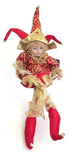 

Новогодняя музыкальная игрушка Шут 56см (NY14-338)