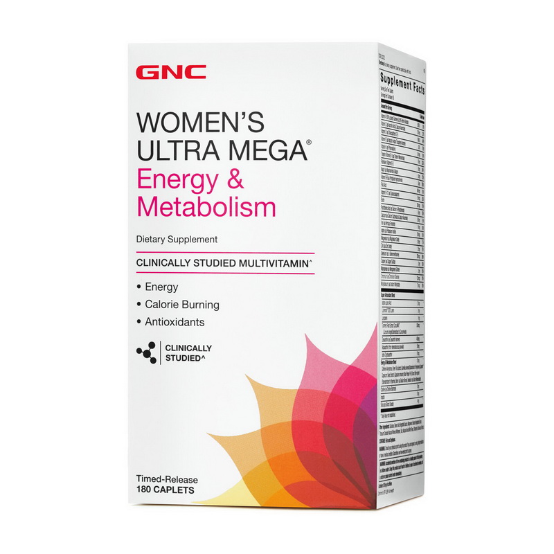 

Витамины GNC Women's Ultra Mega Energy 180 таблеток (4384302601)