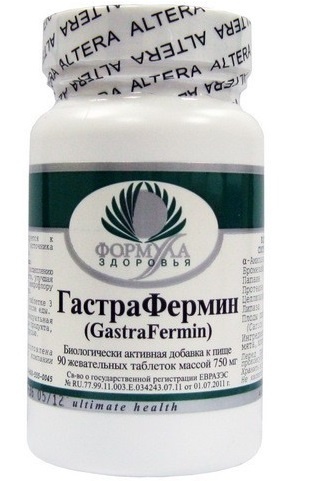 

Натуральная добавка Archon Vitamin Corporation ГастраФермин 90 жевательных таблеток (5810-1)