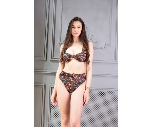 

Купальник с высокими плавками MB коричневый, L К642