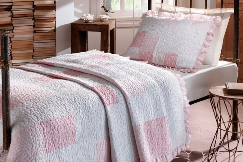 

Покрывало с наволочкой Karaca Home - Cheerful Patchwork хлопок 90% полиэстер 10% 180*260