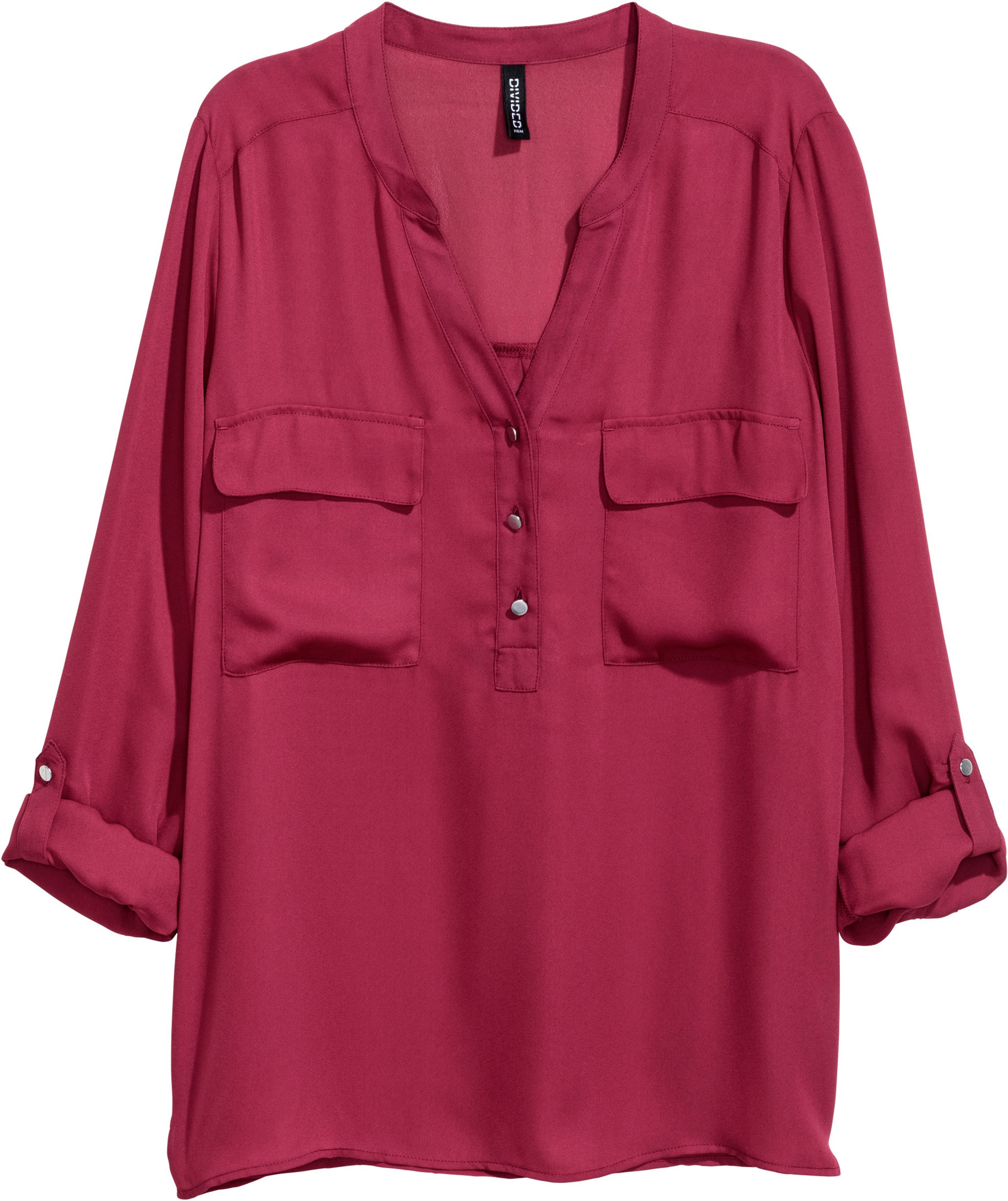 

Блузка H&M Divided XAZ088285ASHV 38 Малиновая