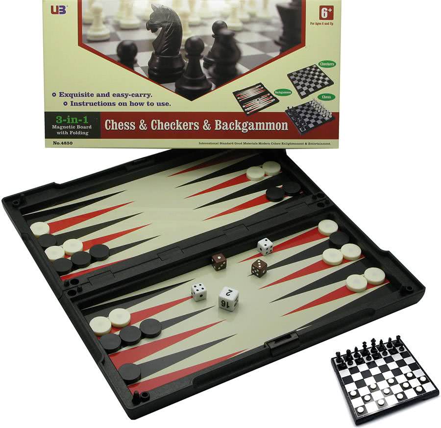 

Игровой Набор Магнитный 3 В1 (Шахматы,шашки,нарды)(32Х32Х2 См) 19312