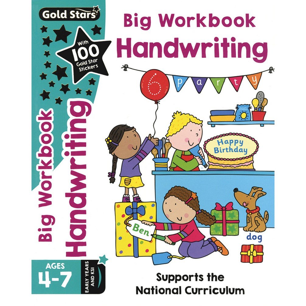 

Книга на английском языке Gold Stars Big Workbook Handwriting Ages 4-7 Early Years от издательства Parragon из Великобритании