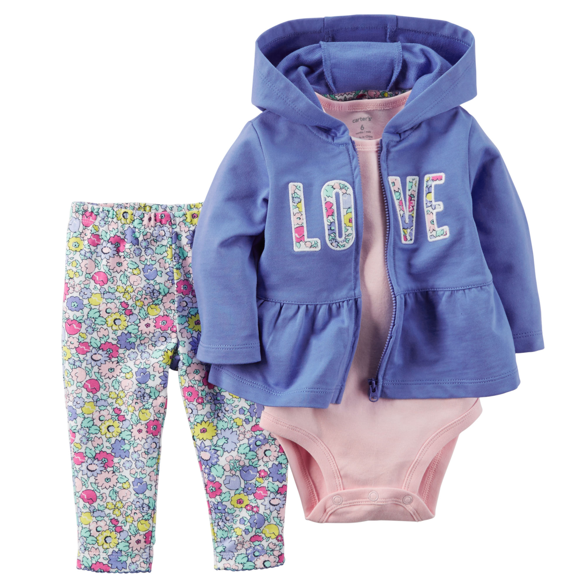 

Комплект Carters для девочки Разноцветный (3M/55-61) (779) 3 шт.