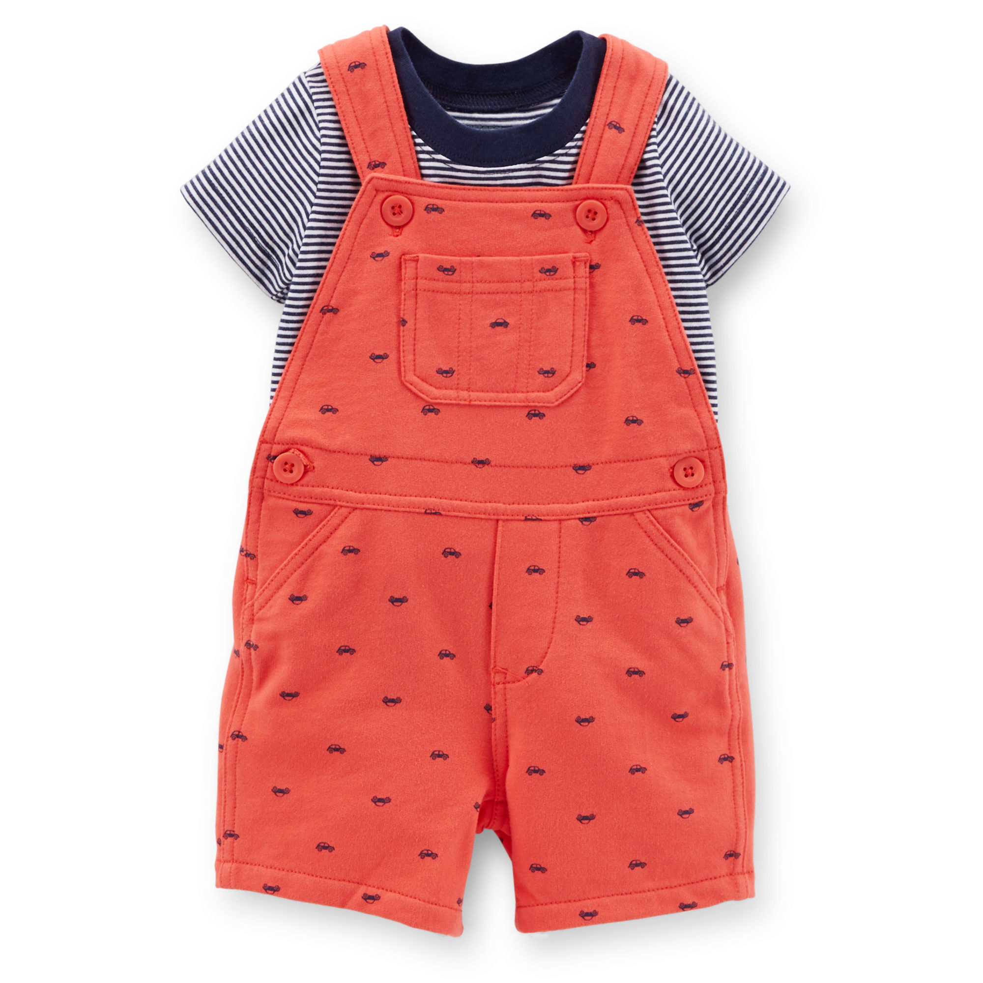 

Котоновый комбинезон шорты Carters с футболкой Красный (12M/72-78) (661)