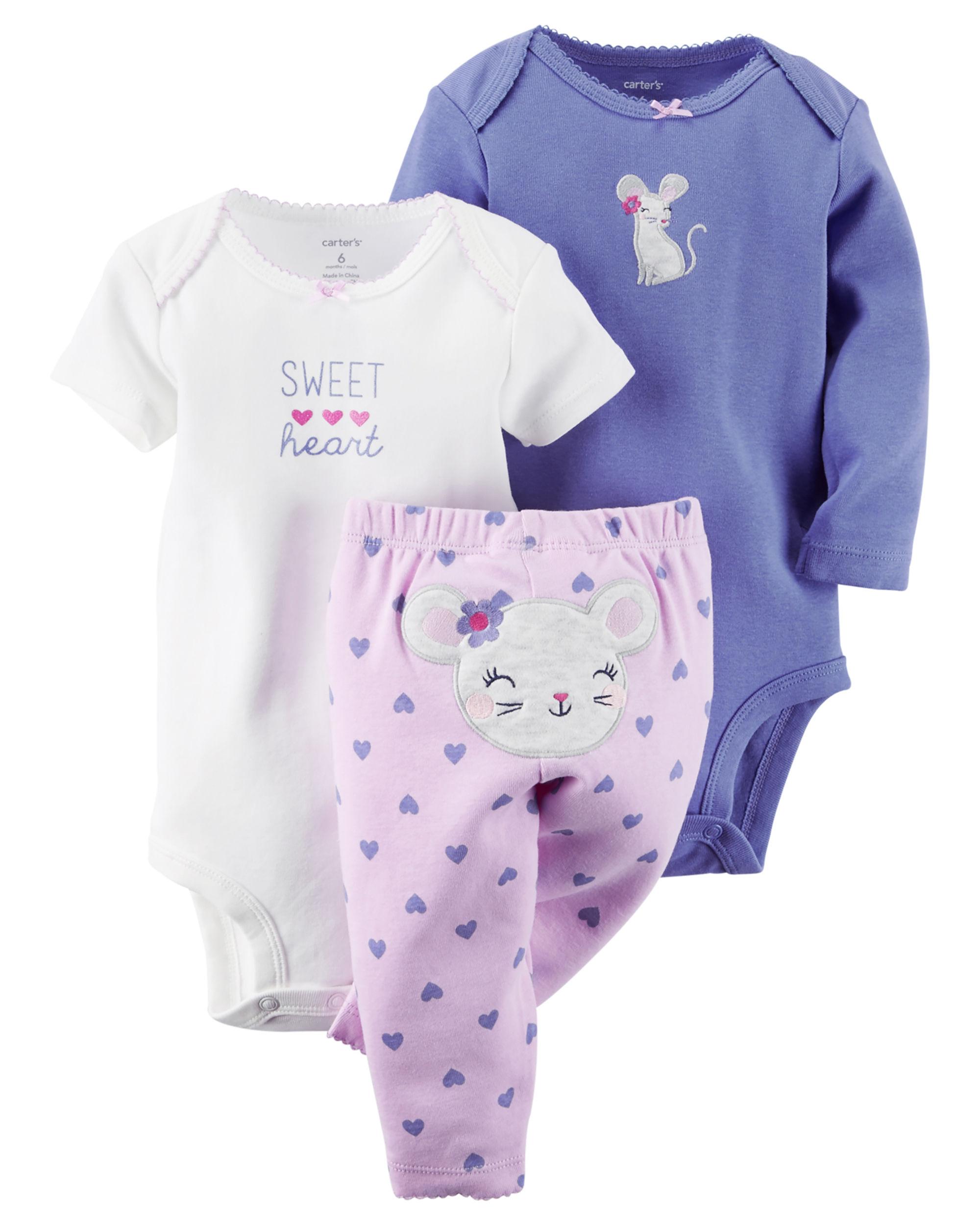 

Набор Carters sweet Разноцветный (9M/67-72) (78) 3 шт.