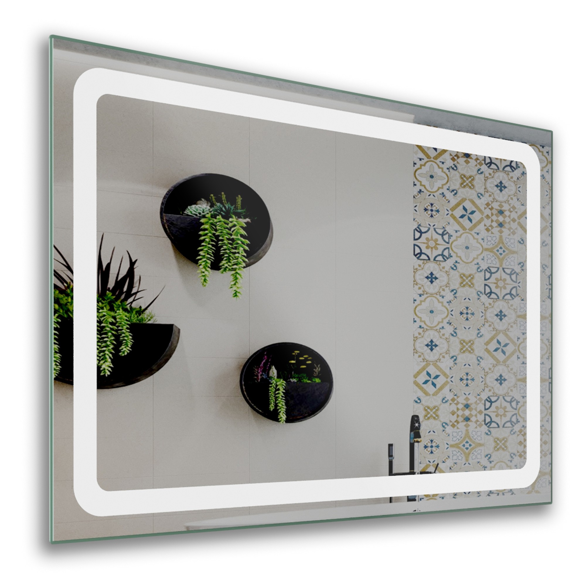 

Зеркало в ванную с LED-подсветкой StudioGlass GARDA 90х65 см
