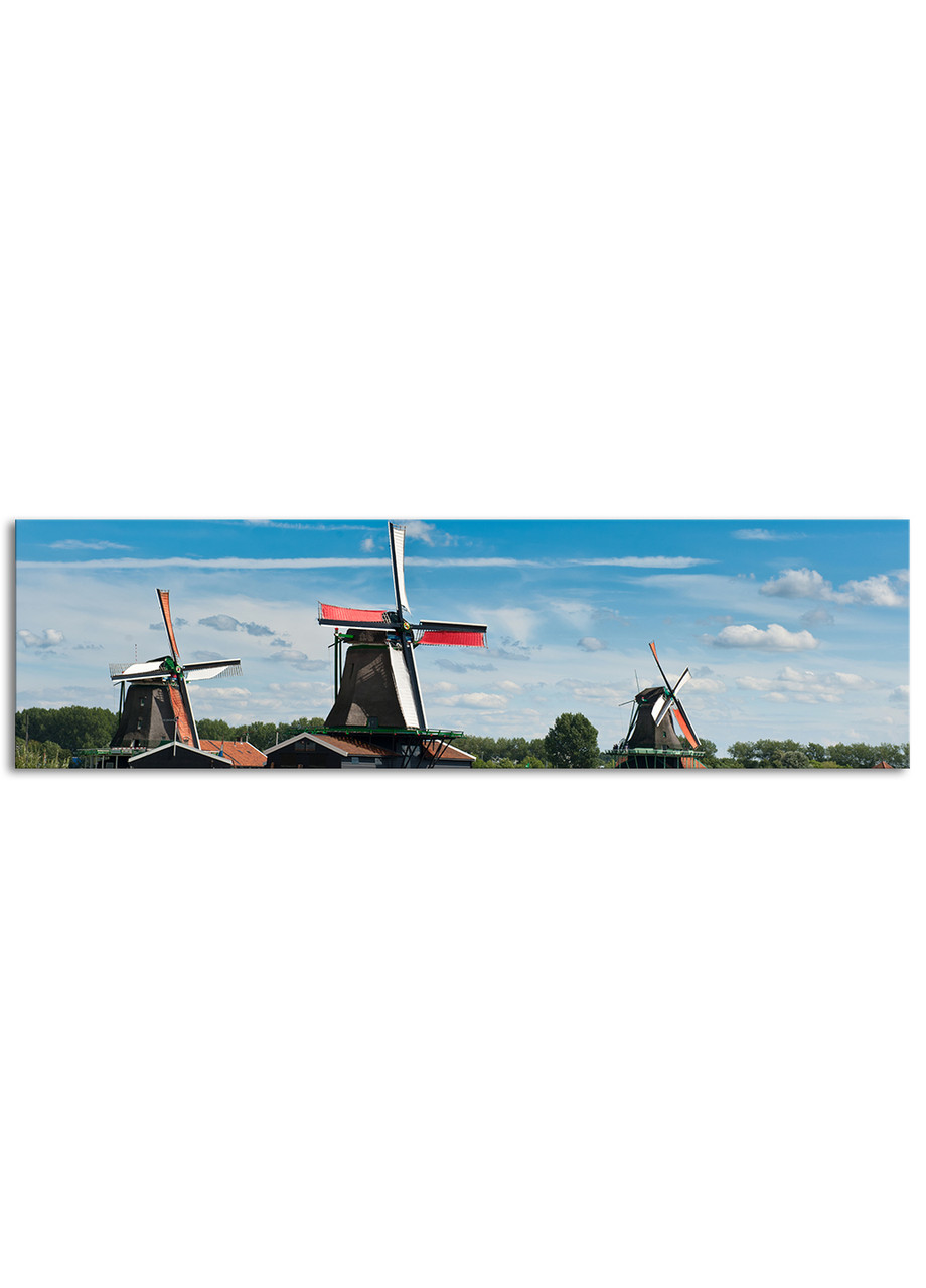 

Фотокартина на холсте Мельница около озера, 50*180 см