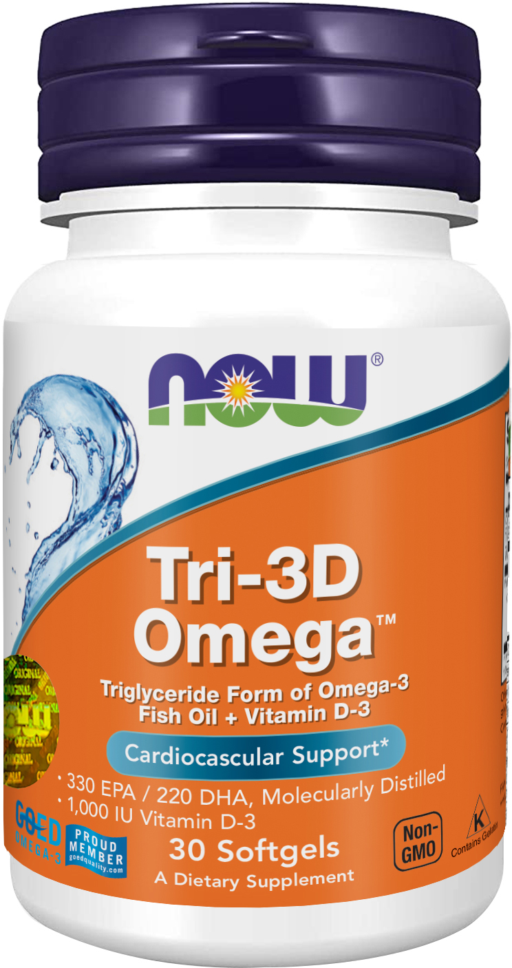

Диетическая добавка Now Foods TRI-3D Omega в мягких капсулах №30 (733739110343)