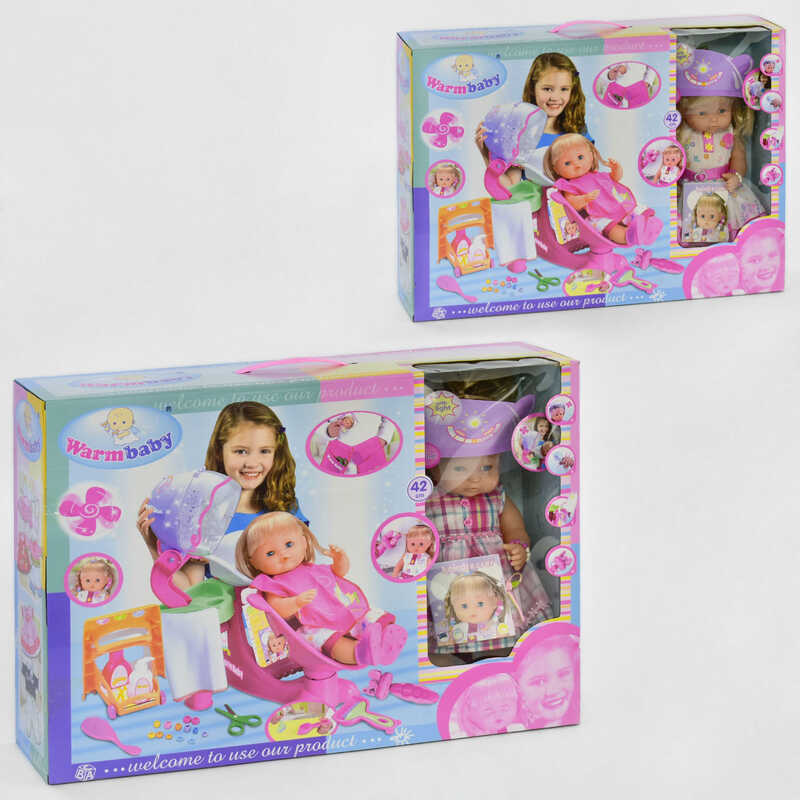 

Пупс функциональный RT 05046 Салон красоты Warm baby
