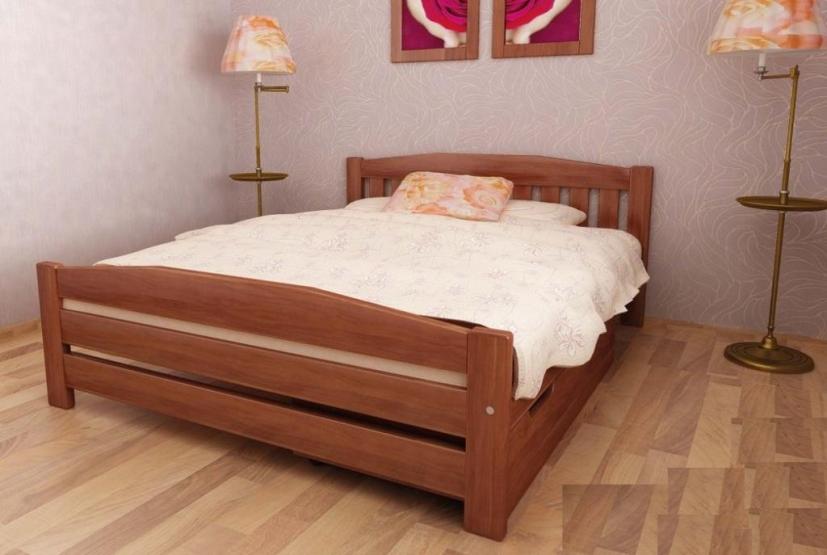

Кровать Альфа-3 Темп-Мебель Выдвижные ящики Ольха массив 140x200 см R0141-0358