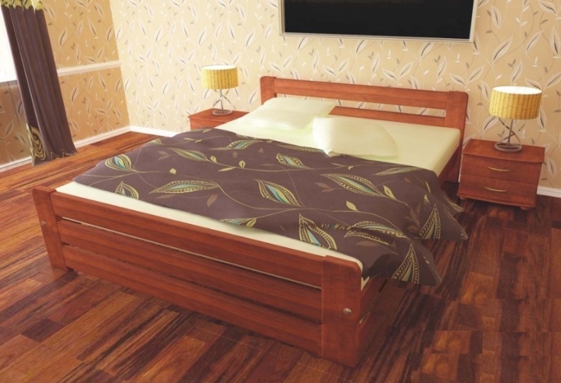 

Кровать Тема-3 Темп-Мебель Выдвижные ящики Ольха массив 160x190 см R0141-0327