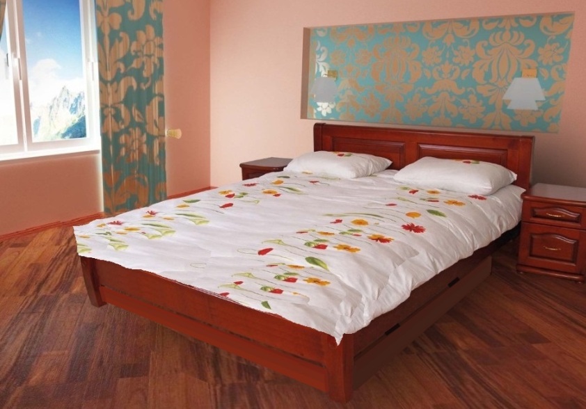 

Кровать Лана-4 Темп-Мебель Выдвижные ящики Ольха массив 160x200 см R0141-0263
