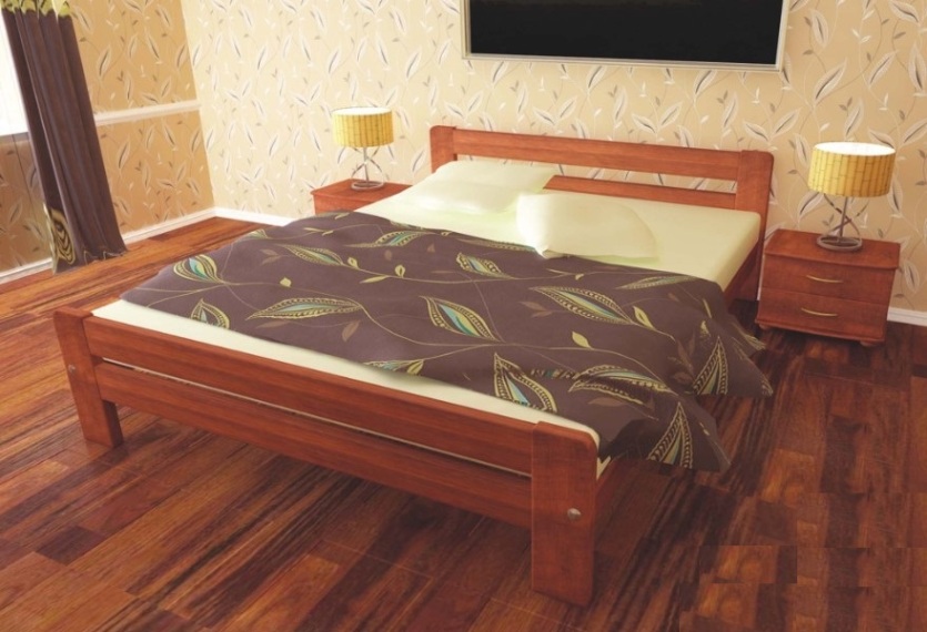 

Кровать Тема-1 Темп-Мебель Ольха массив 140x190 см R0141-0162