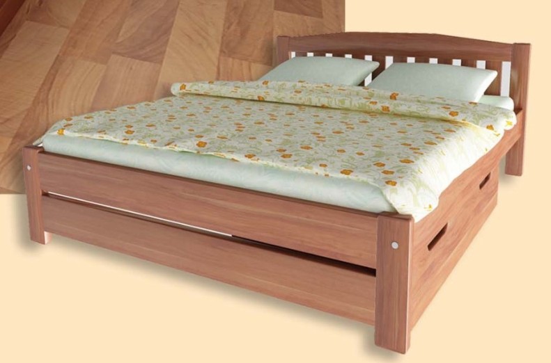 

Кровать Альфа-4 Темп-Мебель Без ниши Ольха массив 160x190 см R0141-0367