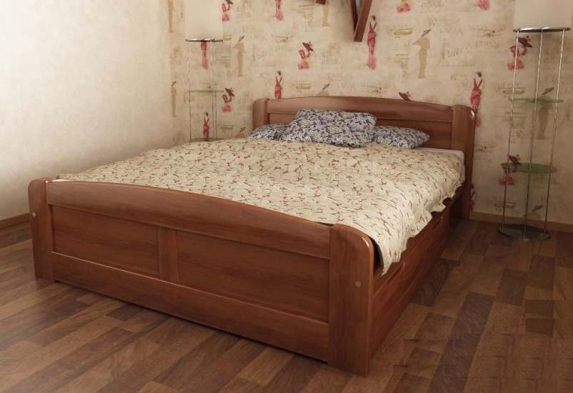 

Кровать Лира-3 Темп-Мебель Выдвижные ящики Ольха массив 180x190 см R0141-0423