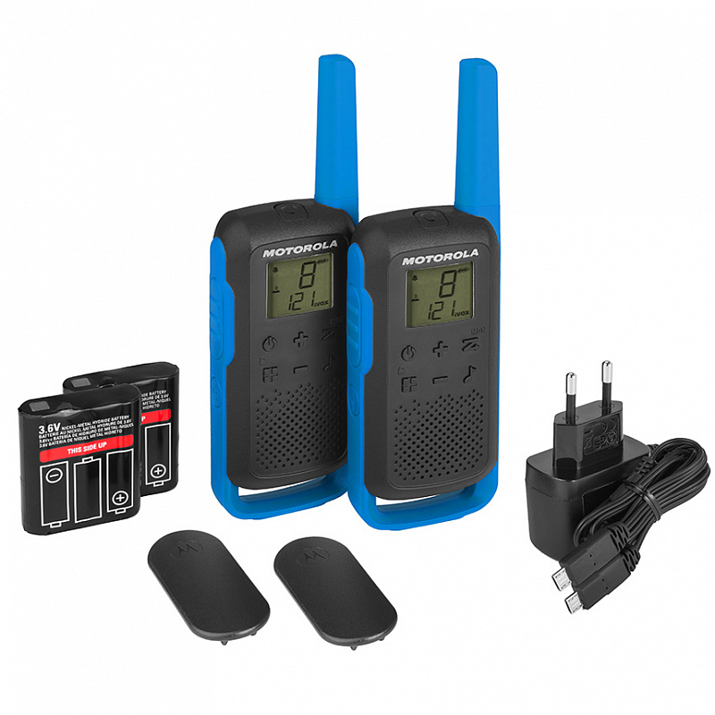 

Рации Motorola TALKABOUT T62 BLUE TWIN PACK & CHGR WE