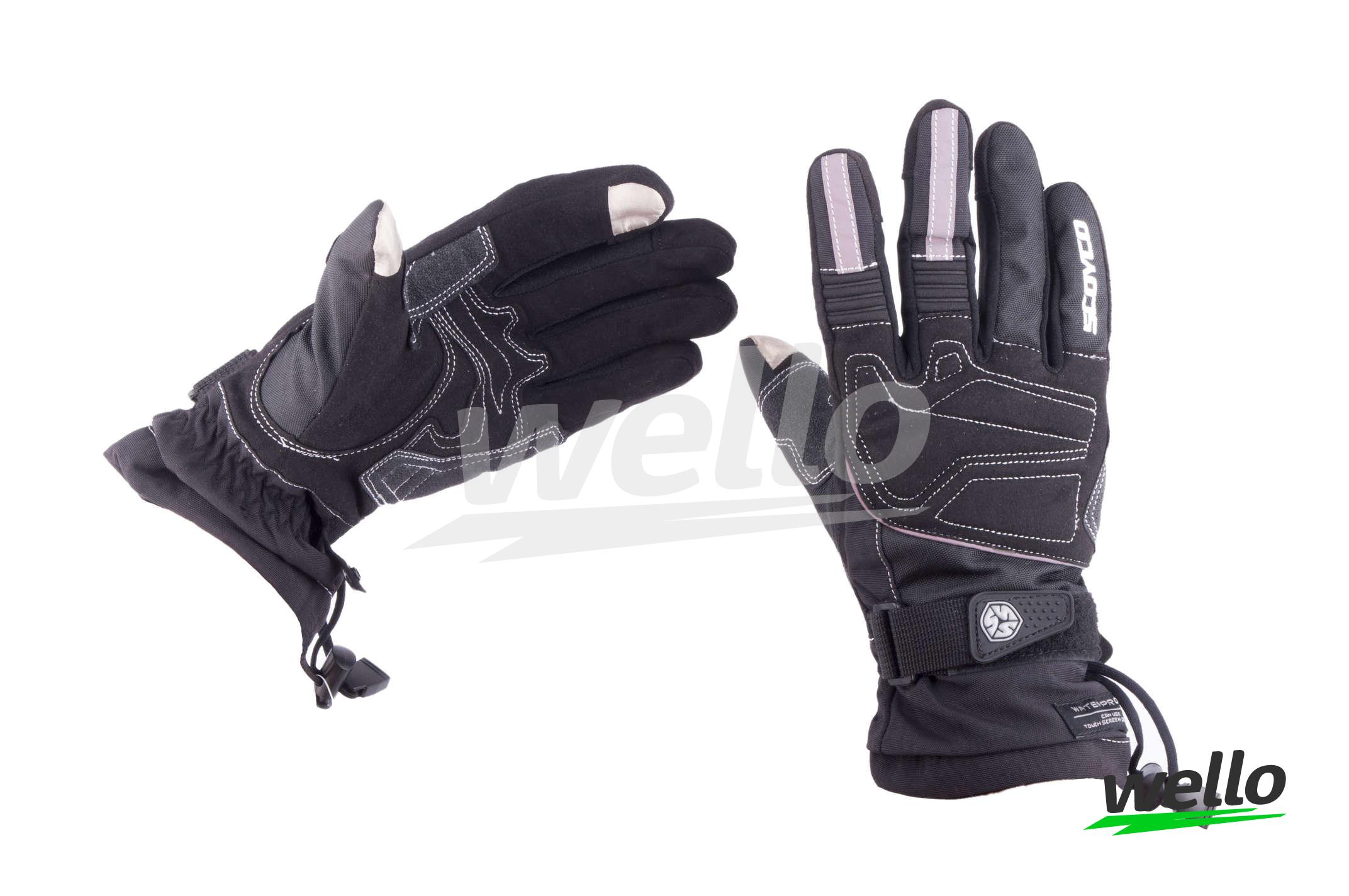 

Перчатки SCOYCO (size:XL, черные, текстиль)