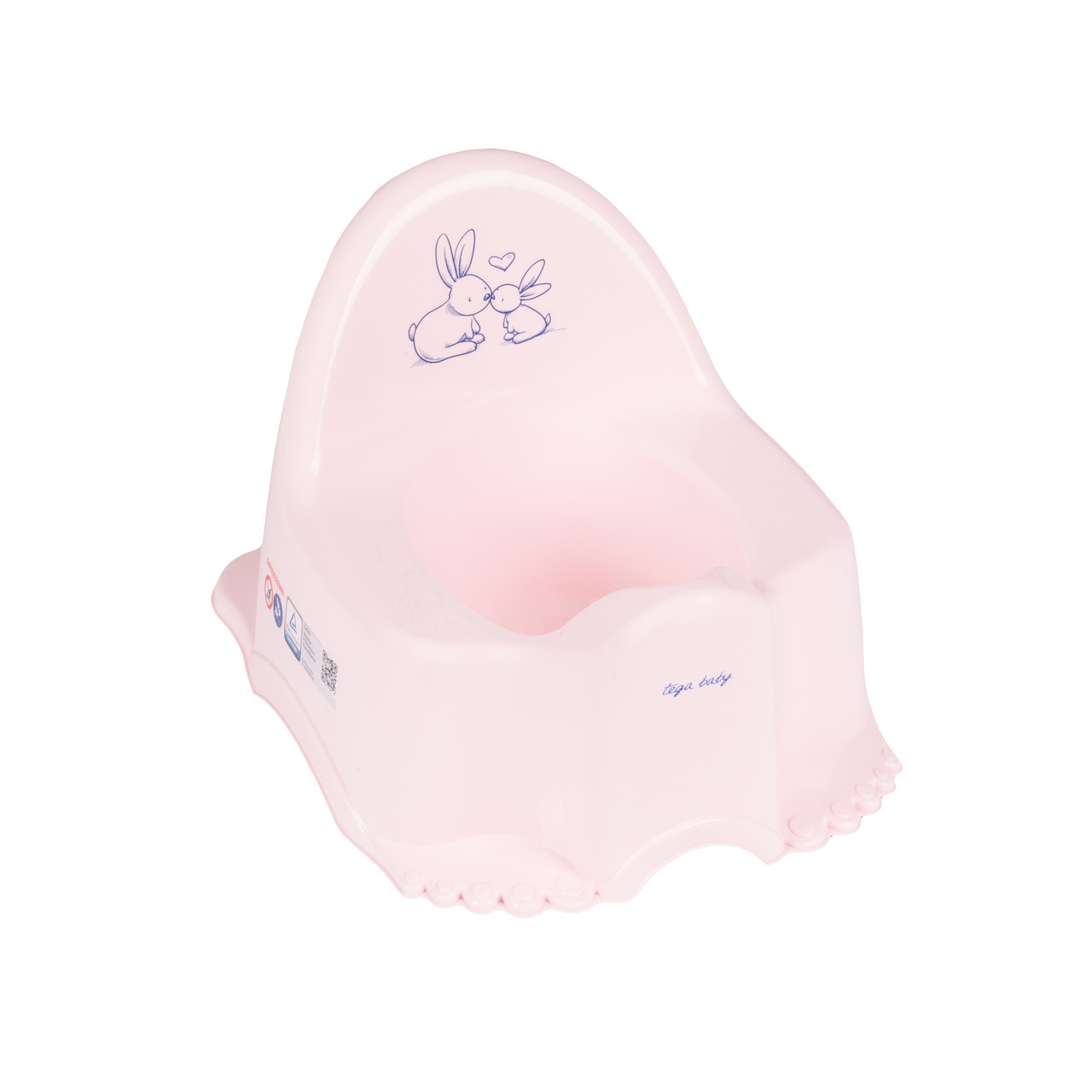 

Горшок класический Кролики Tega Baby Розовый