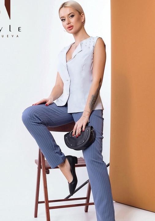 

Костюм G&M k-64896  Размер цвет серый/джинс, Костюм G&M k-64896 46 Размер цвет серый/джинс