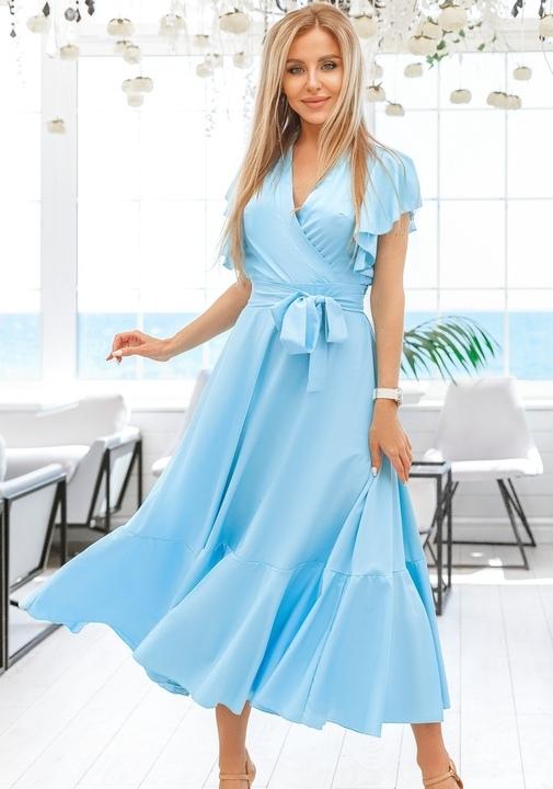 

Платье G&M k-67006 - Размер цвет голубой, Платье G&M k-67006 46-48 Размер цвет голубой