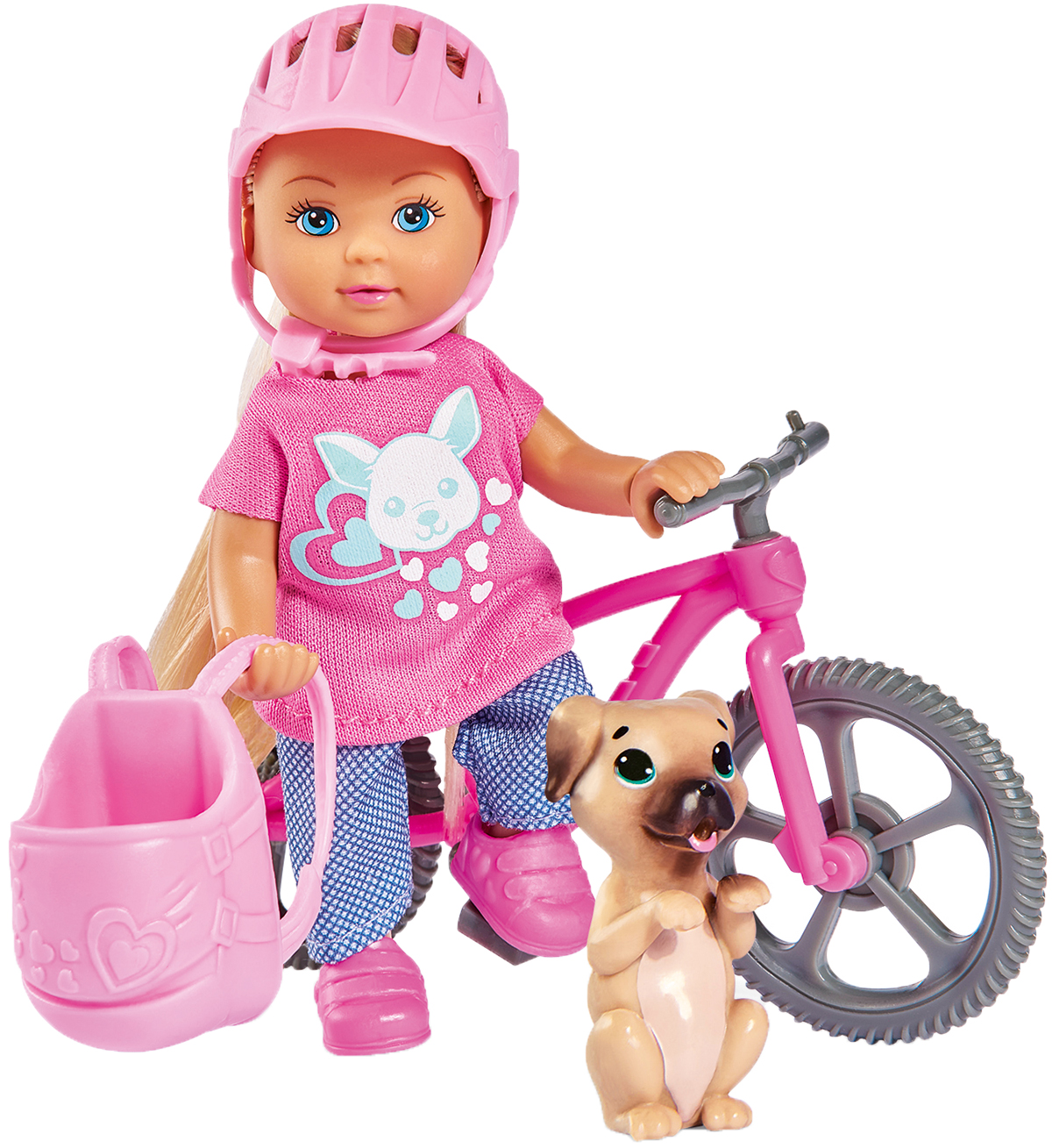 

Кукольный набор Simba Toys Эви Холидей На велосипеде Evi Love 12 см с собачкой и аксессуарами (5733273) (4006592030858)