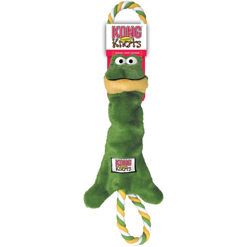 

KONG Knots Tugger NK31E Плюшевая игрушка для собак "Лягушка" S-M 35 см
