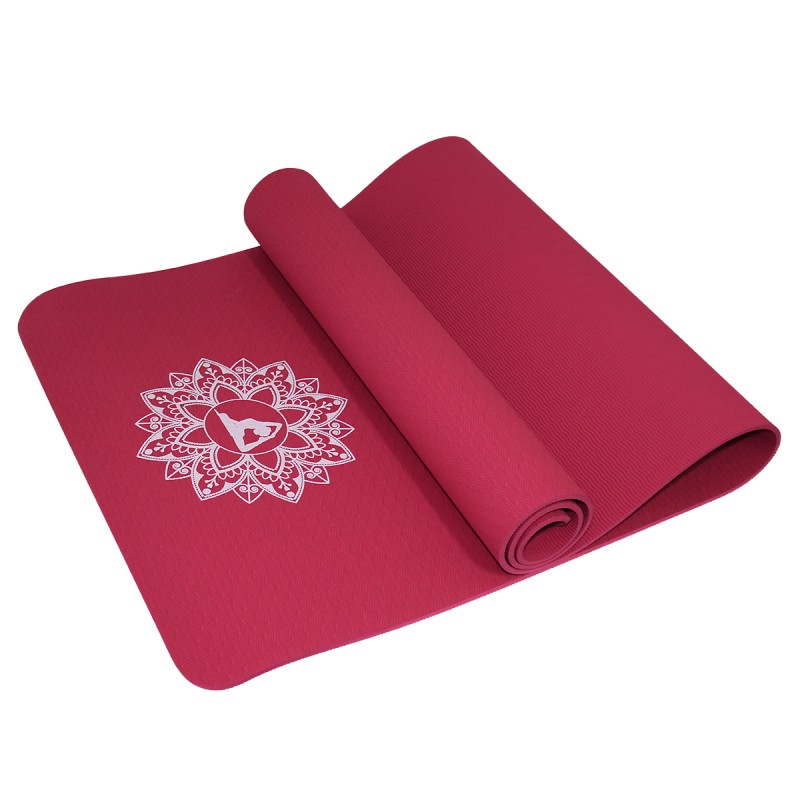 

Коврик для йоги и фитнеса SportVida TPE 6 мм Red, код: SV-HK0343