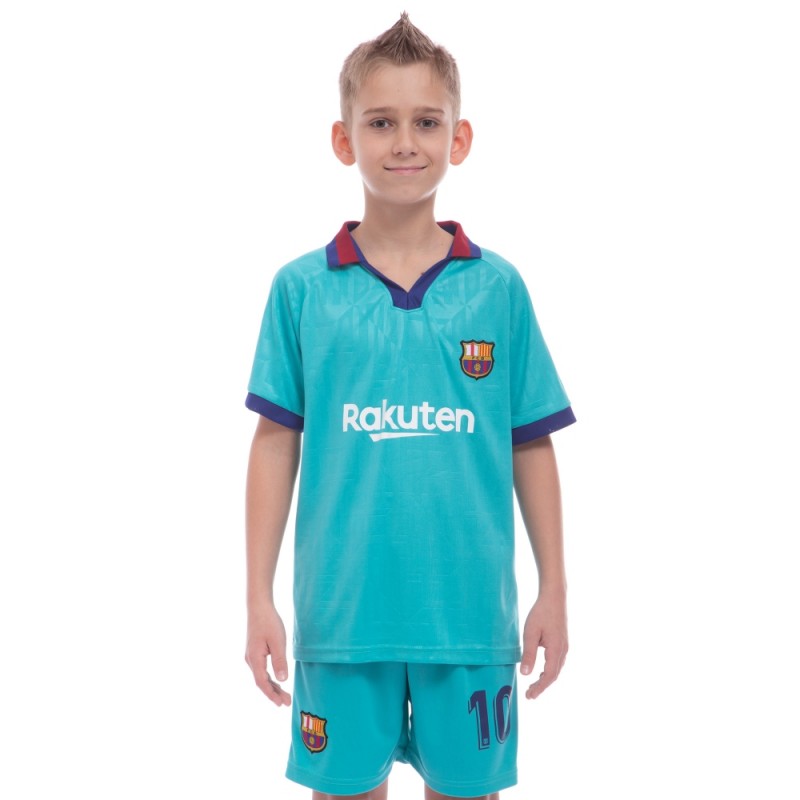 

Форма футбольная детская PlayGame Barcelona Messi 10 резервная 20-28/6-14 лет, код: CO-0976-S52
