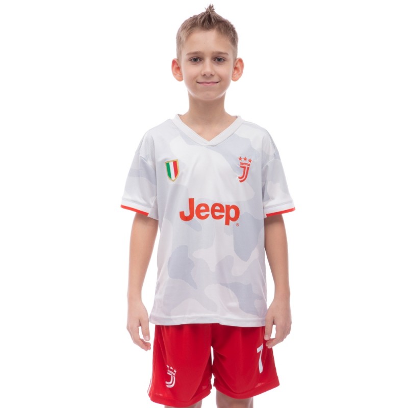 

Форма футбольная детская PlayGame Juventus Ronaldo 7 гостевая 2020 20-28/6-14 лет, код: CO-1035