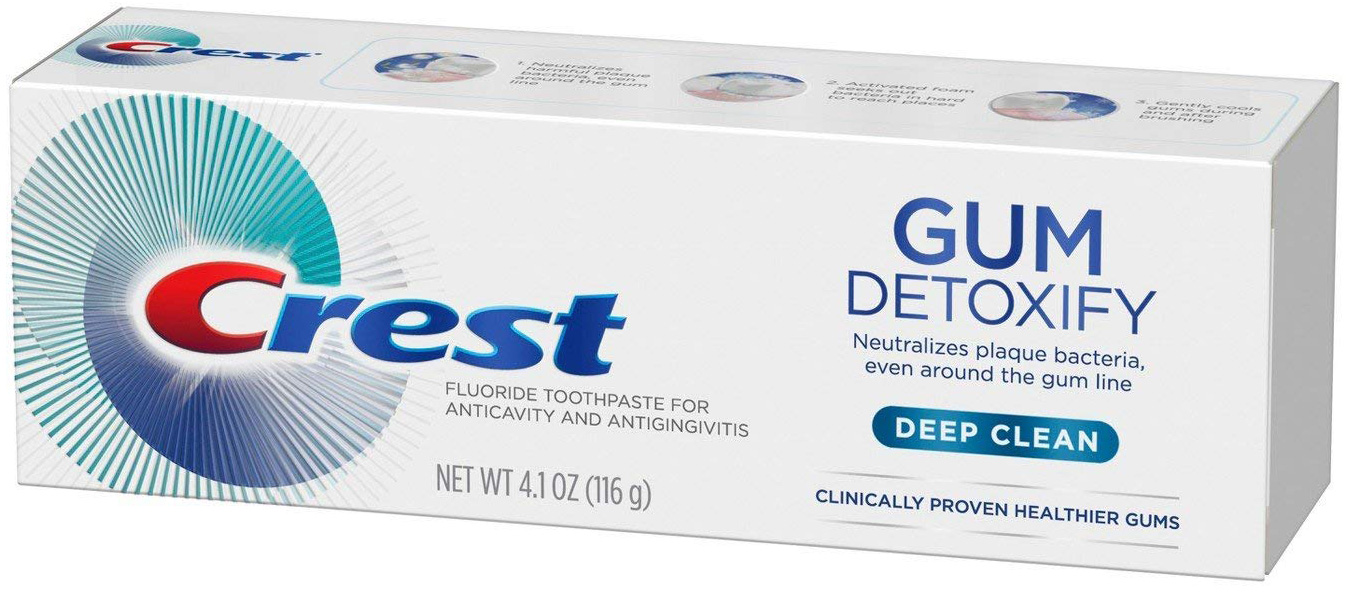 Акція на Очищающая зубная паста Crest Gum Detoxify Deep Clean 116 г (37000754213) від Rozetka UA
