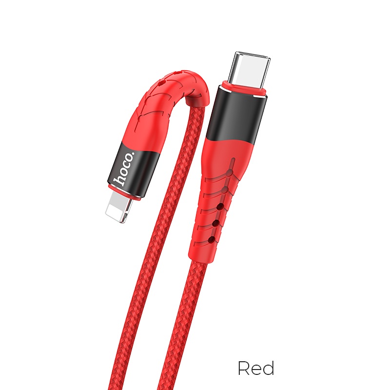 

Кабель Hoco U64 Superior PD Type-C to Lightning Cable (1.2m) red