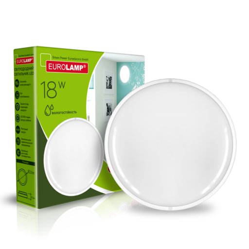 

Светильник LED Eurolamp ЖКГ 8W Е27 1600L 5500K круг (11975201)