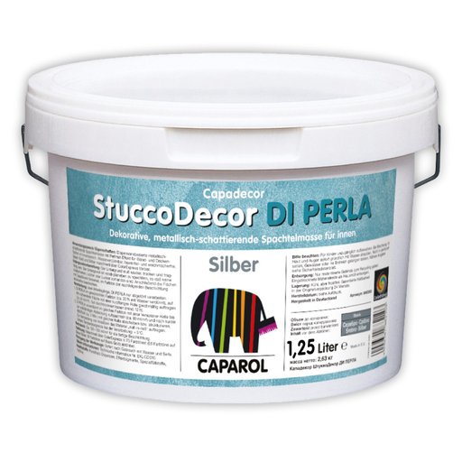 

Декоративная шпаклевка Caparol StuccoDecor DI Perla Silber 1,25 л (11755345)