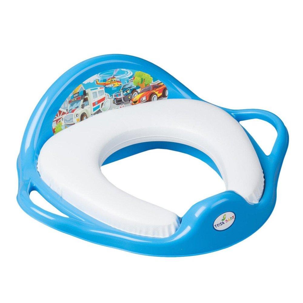 

Накладка на унитаз детская Tega baby Cars голубая CS-020-120