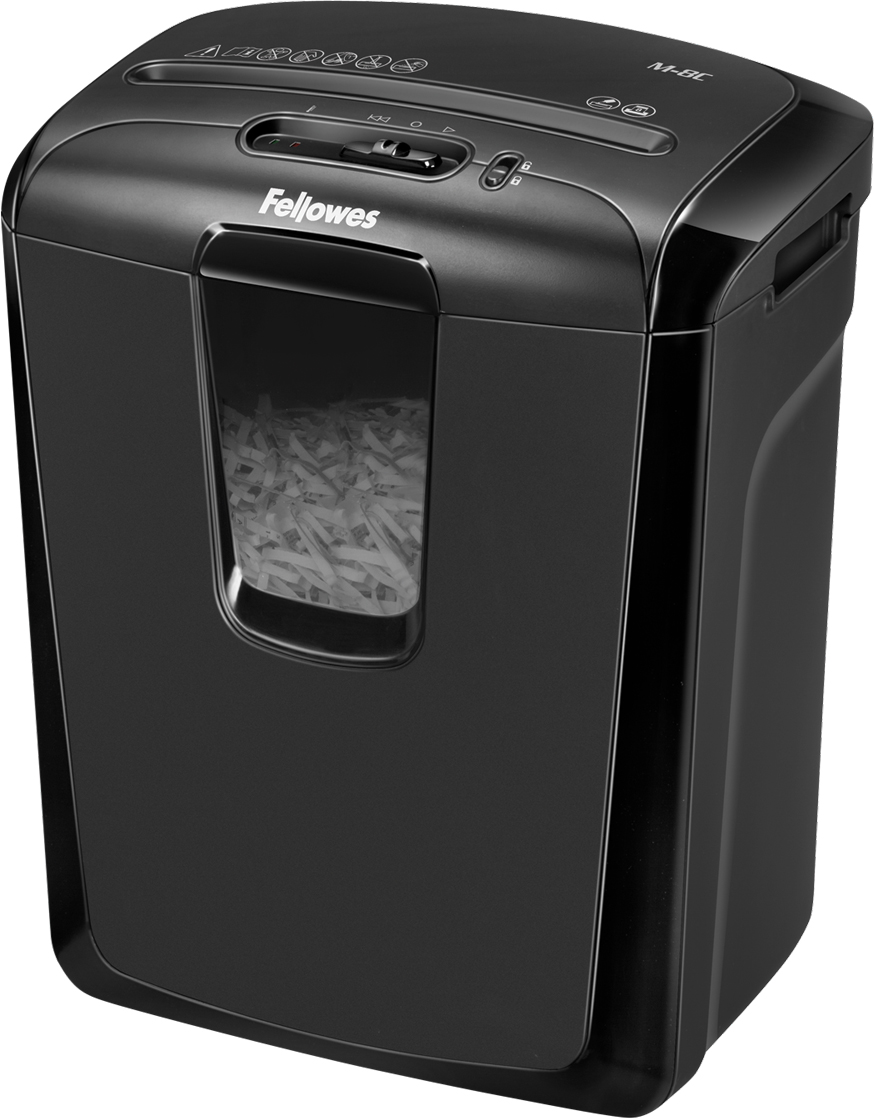 

Шредер Fellowes M-8c 8 аркушів 4х50 мм 15 л (f.U4604101)