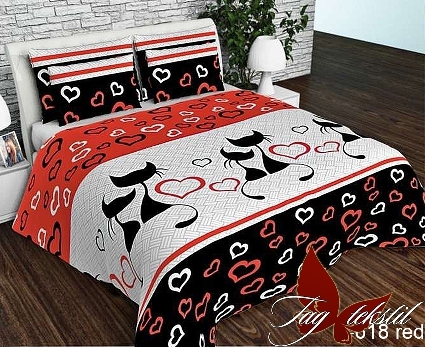 

Комплект постельного белья R618red ТМ TAG 150x215 см Разноцветный