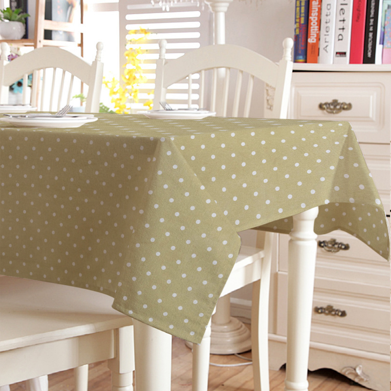 

Скатерть на стол в горошек TT131201 TT 140x200 см Бежевый