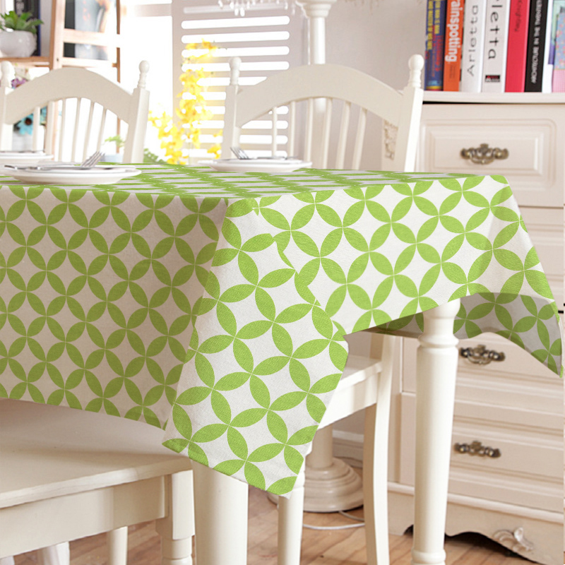 

Скатерть на стол TT136717 TT 140x240 см Зеленый