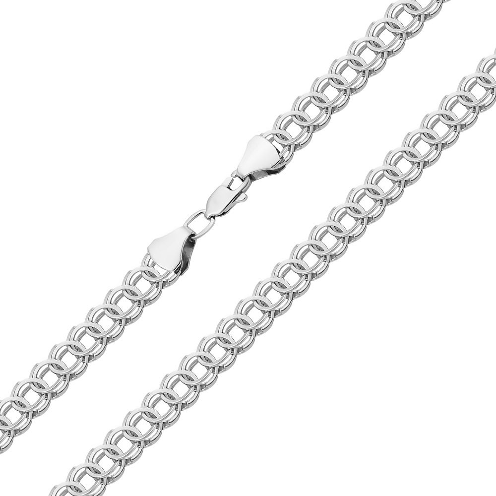 

Серебряная цепь фантазийного плетения 000124429 000124429 50 размера